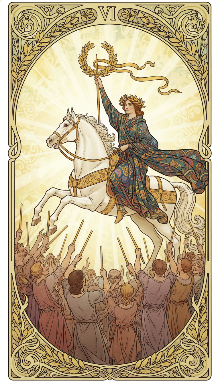 Six of Wands tarot card